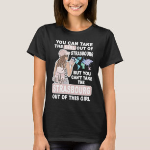 Cool Girl from Strasbourg City Proud Strasbourg G T-Shirt