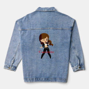 Cool Girl Sings Karaoke Thunder_Cove Denim Jacket