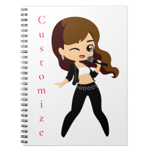 Cool Girl Sings Karaoke Thunder_Cove Notebook