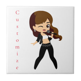 Cool Girl Sings Karaoke Thunder_Cove Tile