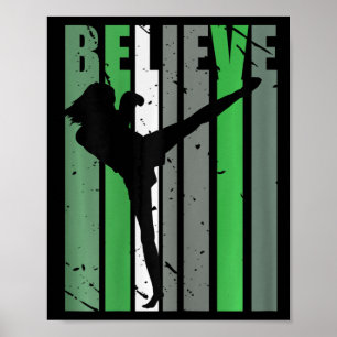 Cool Girls Kickboxing Birthday Vintage Kick Box Bo Poster