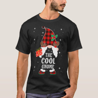 Cool Gnome Buffalo Plaid Matching Family Christmas T-Shirt