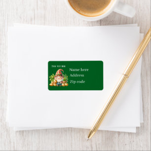 Cool gnome potato farmer customizable label