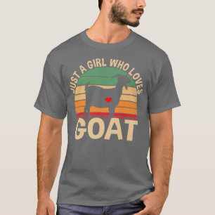 Cool Goat Design For Girls Women Goat Farmer Farmi T-Shirt
