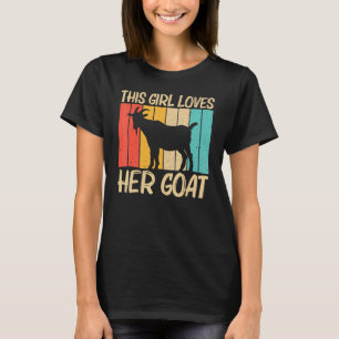 Cool Goat For Girls Women Goat Farmer Farming   T-Shirt