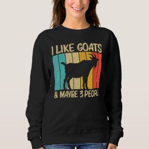 Cool Goat For Men Women Goat Farmer Farming Sweatshirt