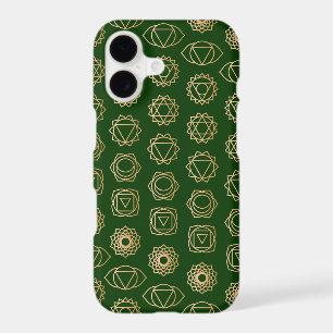 Cool Gold Green Chakra Pattern
