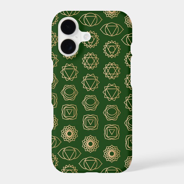 Cool Gold Green Chakra Pattern (Back)