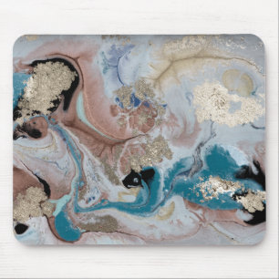 Cool Gold Marble Texture Mouse Pad