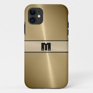 Cool Gold Shiny Stainless Steel Metal iPhone 11 Case