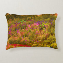 Cool Golden Panoramic Garden Flowers View