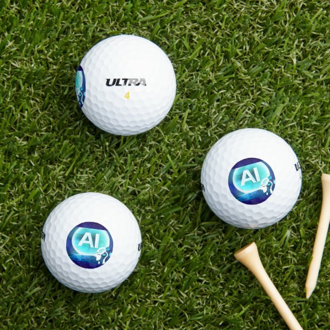 Cool  Golf Balls Artificial intelligence design  (Insitu Grass)
