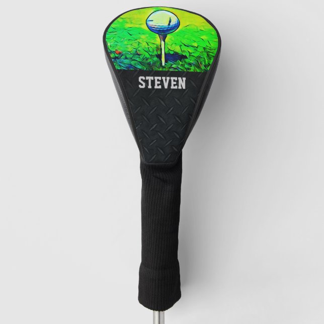 Cool Golf Club Covers with Personalized Name (Front)