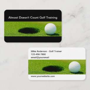 Cool Golf Training Coach Business Cards