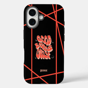 Cool Good vibes only Customizable iPhone 16 Case