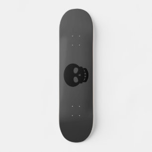 Cool Goth Black Skull Skateboard