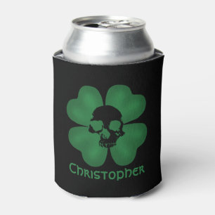 Cool Gothic shamrock Can Cooler