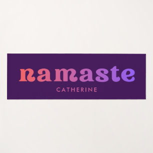 Cool Gradient Namaste Custom Yoga Mat