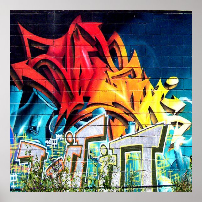 Cool Graffiti à domicile déco de bureau acrylique (Devant)