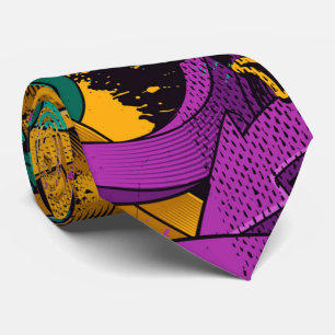 cool graffiti lovers pattern  tie