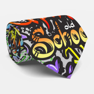 cool graffiti lovers pattern tie