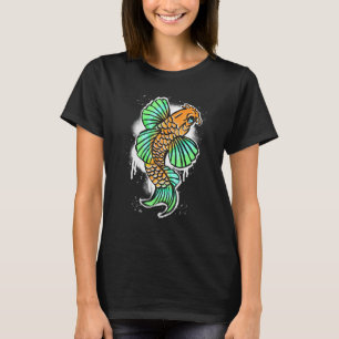 Cool Graffiti Style Japanese Koi Fish For All Ages T-Shirt