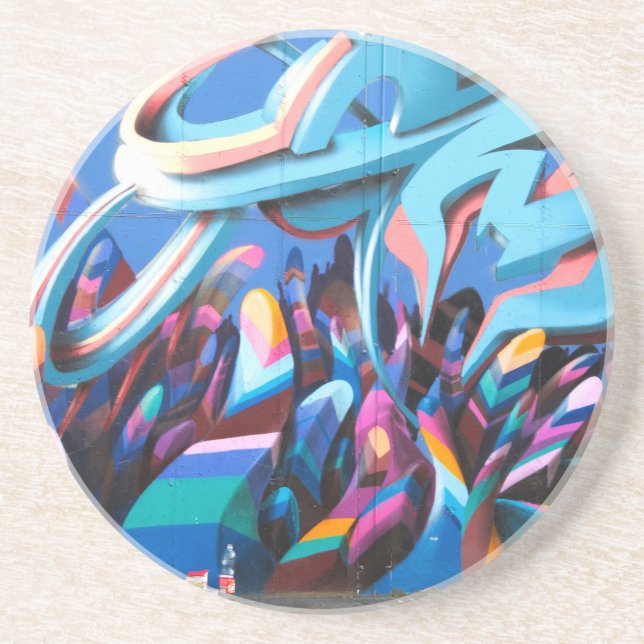 Cool Graffiti Wall Coaster (Front)