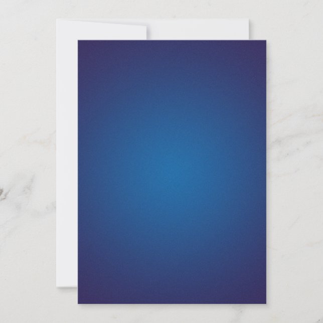 Cool Grainy Deep Blue Vignette (Front)