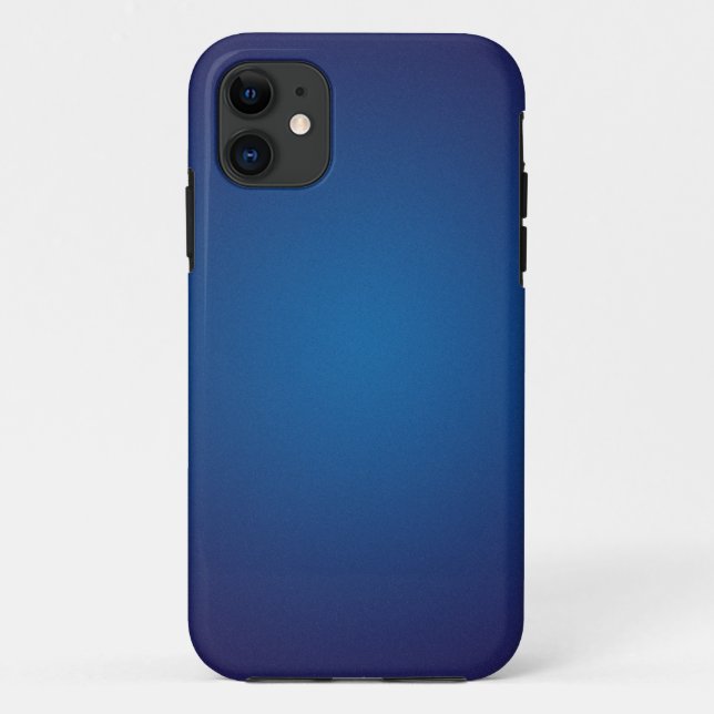 Cool Grainy Deep Blue Vignette Case-Mate iPhone Case (Back)
