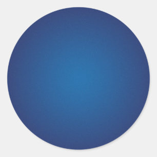 Cool Grainy Deep Blue Vignette Classic Round Sticker