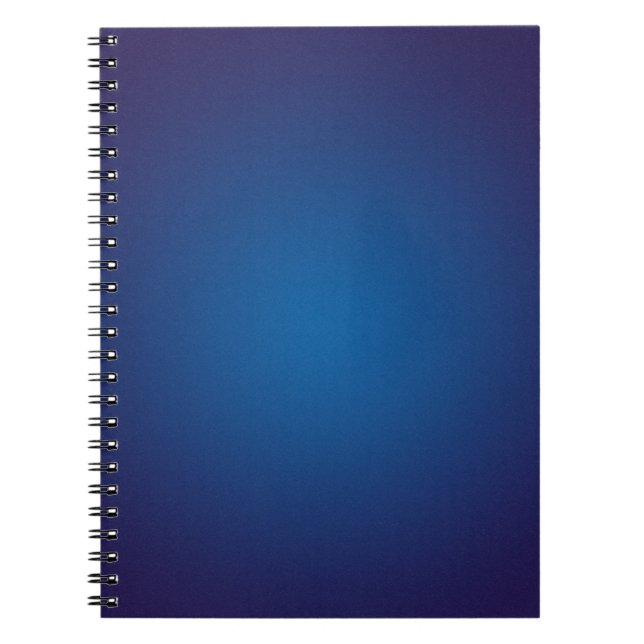 Cool Grainy Deep Blue Vignette Notebook (Front)