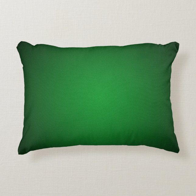 Cool Grainy Green-Black Vignette Accent Pillow (Front)