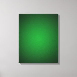 Cool Grainy Green-Black Vignette Canvas Print