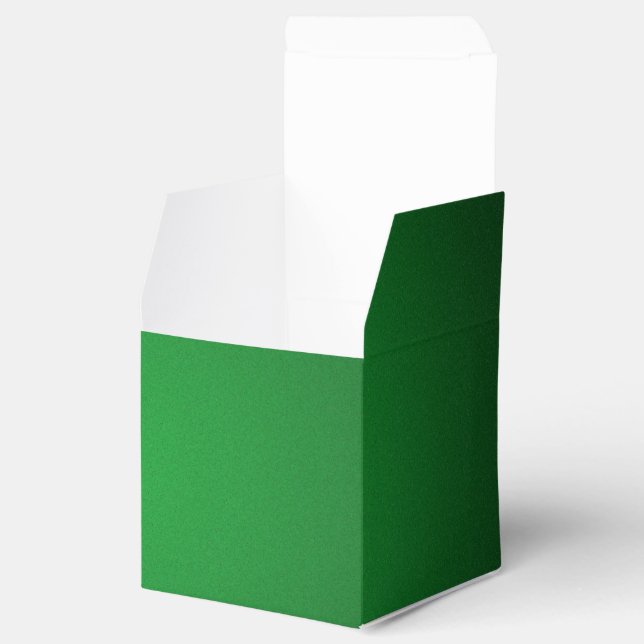 Cool Grainy Green-Black Vignette Favor Box (Opened)