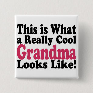Cool Grandma 2 Inch Square Button