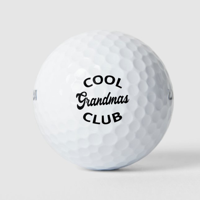Cool Grandmas Club I Golf Balls (Front)