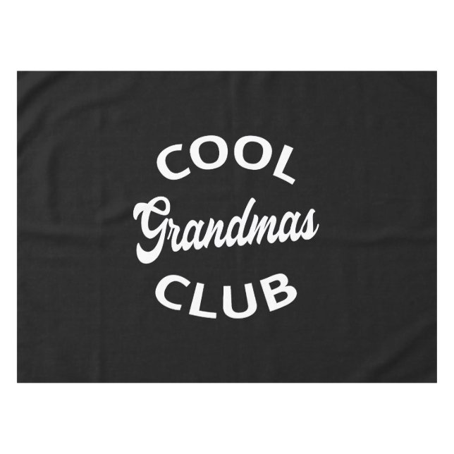 Cool Grandmas Club I Tablecloth (Front (Horizontal))