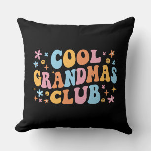 Cool Grandmas Club III Throw Pillow
