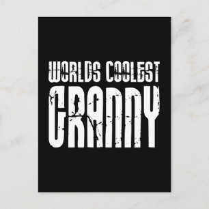 Cool Grandmothers Grannies : Worlds Coolest Granny Postcard