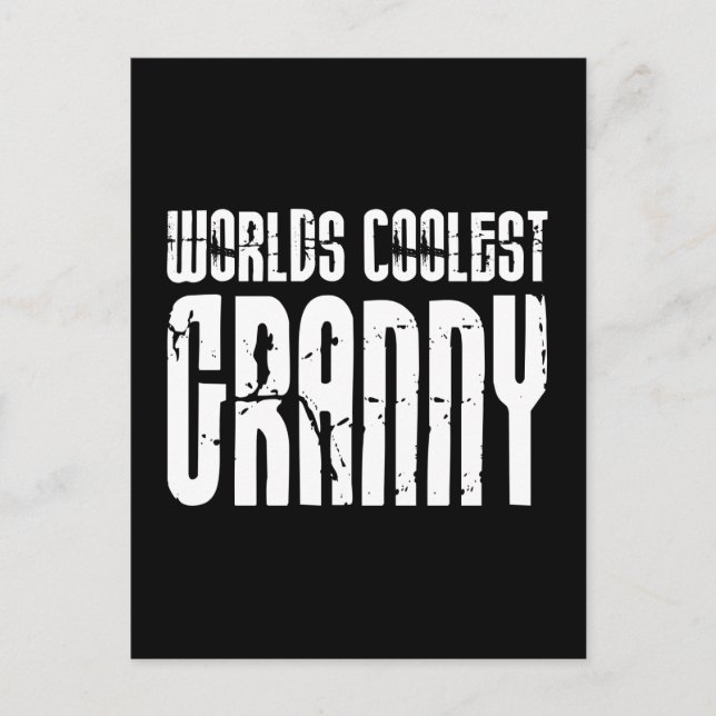 Cool Grandmothers Grannies : Worlds Coolest Granny Postcard (Front)