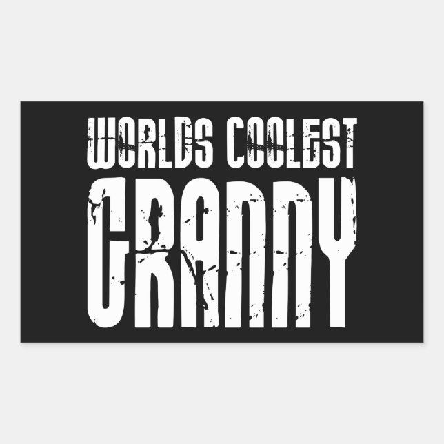 Cool Grandmothers Grannies : Worlds Coolest Granny Sticker (Front)