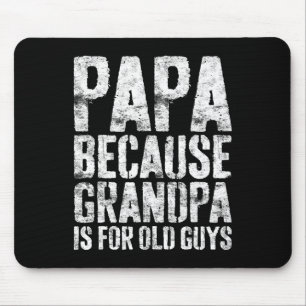 Cool Grandpa Art For Men Grandfather Papa Parent F Mouse Pad