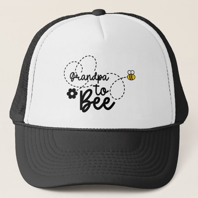 Cool Grandpa bee word art  Trucker Hat (Front)