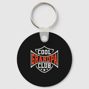 Cool Grandpa Club Funny Grandpa Fathers Day For Keychain
