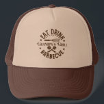 Cool Grandpa's BBQ word art Trucker Hat<br><div class="desc">Cool Grandpa's BBQ word art Trucker Hat</div>