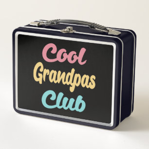 Cool Grandpas Club II Metal Lunch Box