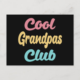 Cool Grandpas Club II Postcard