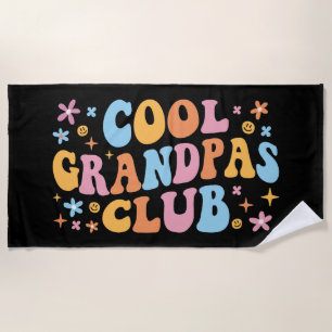 Cool Grandpas Club III Beach Towel