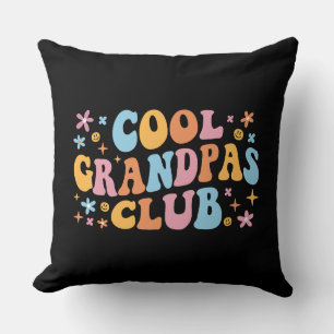 Cool Grandpas Club III Throw Pillow