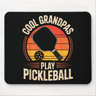 Cool grandpas play pickleball funny pickleball mouse pad